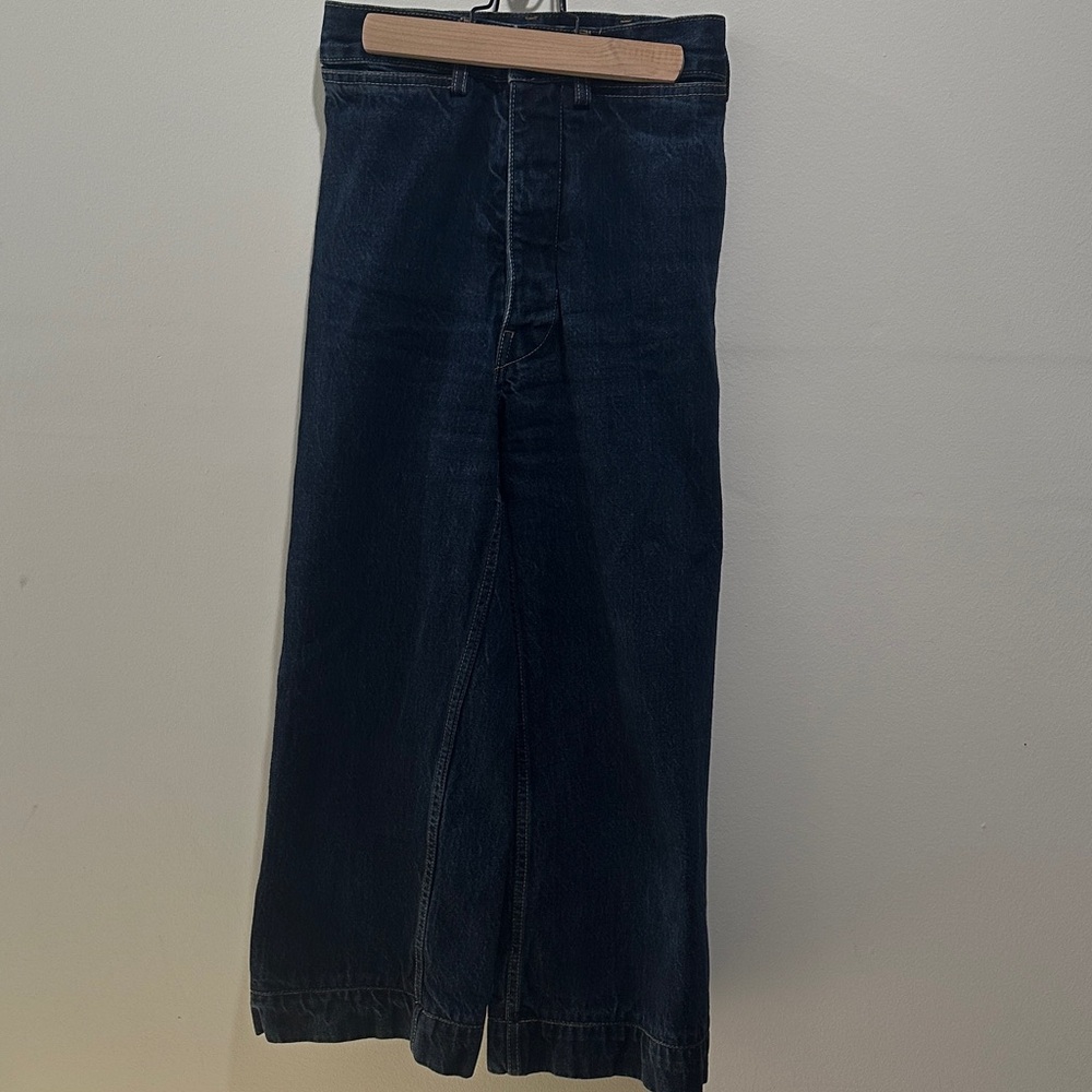 Jesse Kamm Denim wide leg sailor pants size Xs